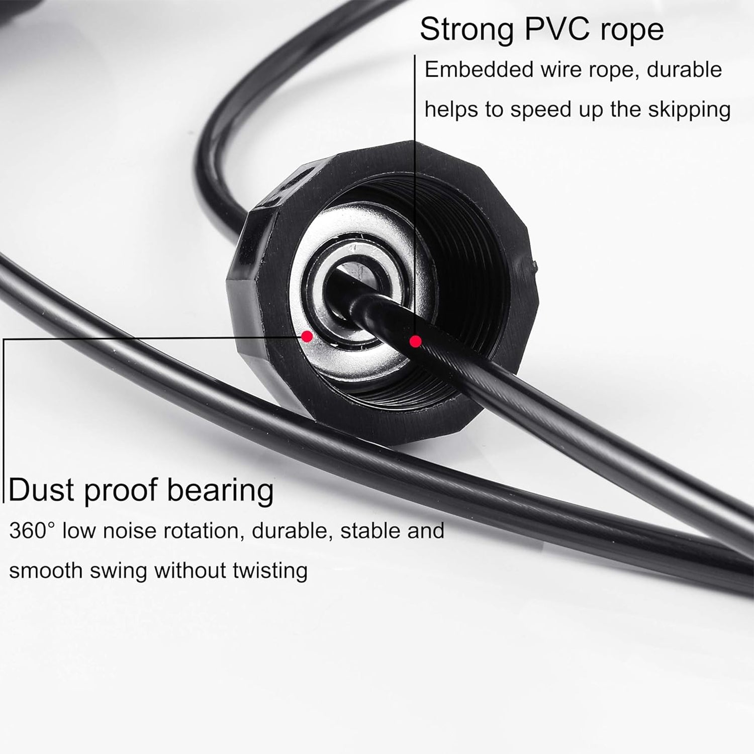 High-Speed Skipping Rope with Foam Padded Handles (1 Pc) High-Speed Skipping Rope with Foam Padded Handles (1 Pc)